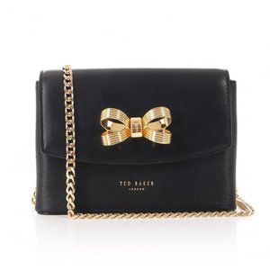 Ted Baker black leather crossbody